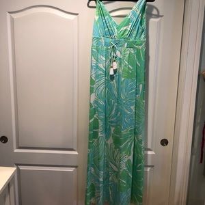 New Lilly Pulitzer Isla V neck maxi dress