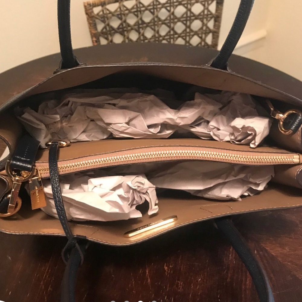 Michael Kors admiral blue with tan inside