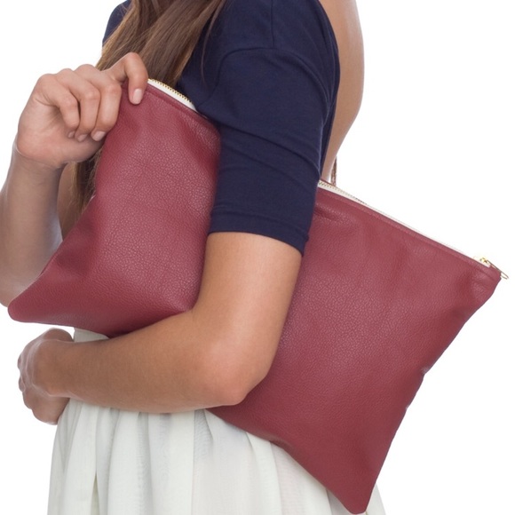 American Apparel Handbags - American Apparel LILAC PURPLE clutch bag purse