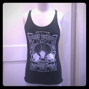 Dolly Parton Dark Grey Tank Top Size Medium