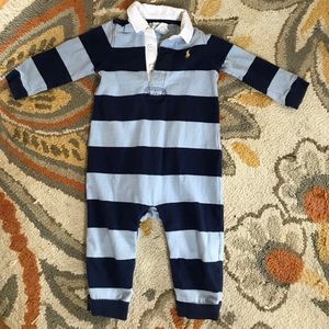 Ralph Lauren polo one piece infant boy outfit