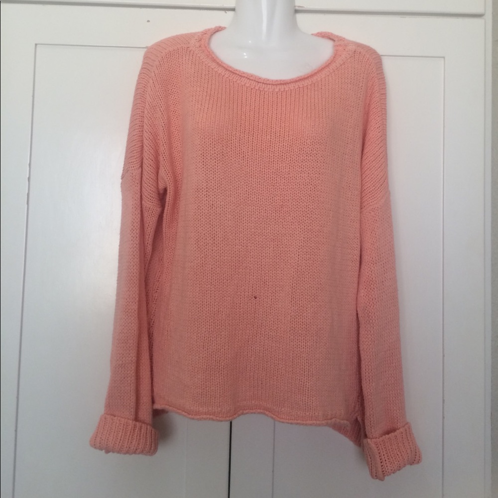 BRANDY MELVILLE Cable Knit Hi-lo Pullover