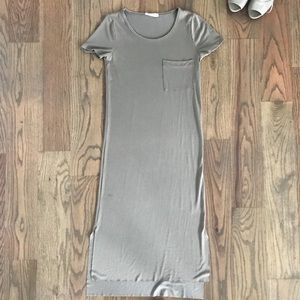 Beige Midi T-Shirt Dress