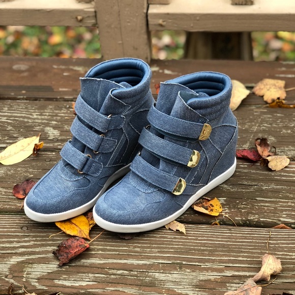 Jeans platform shoes - Picture 2 of 3