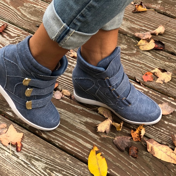 Jeans platform shoes - Picture 3 of 3