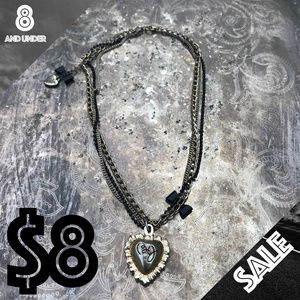 Betsey Johnson Necklace Gold and Black Wrapped