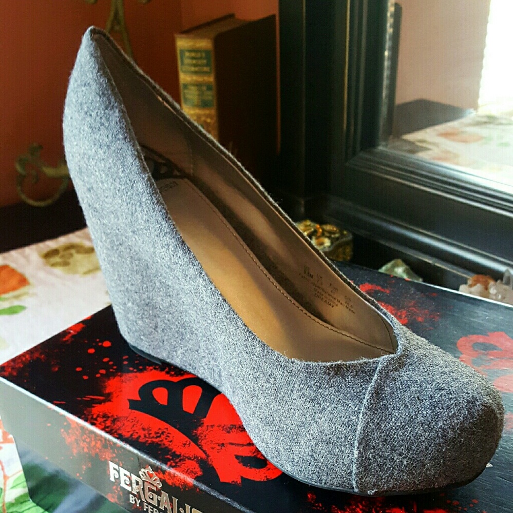 Fergalicious Hidden Wedge Babydoll Heel NIB