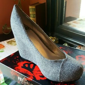 Fergalicious Hidden Wedge Babydoll Heel NIB