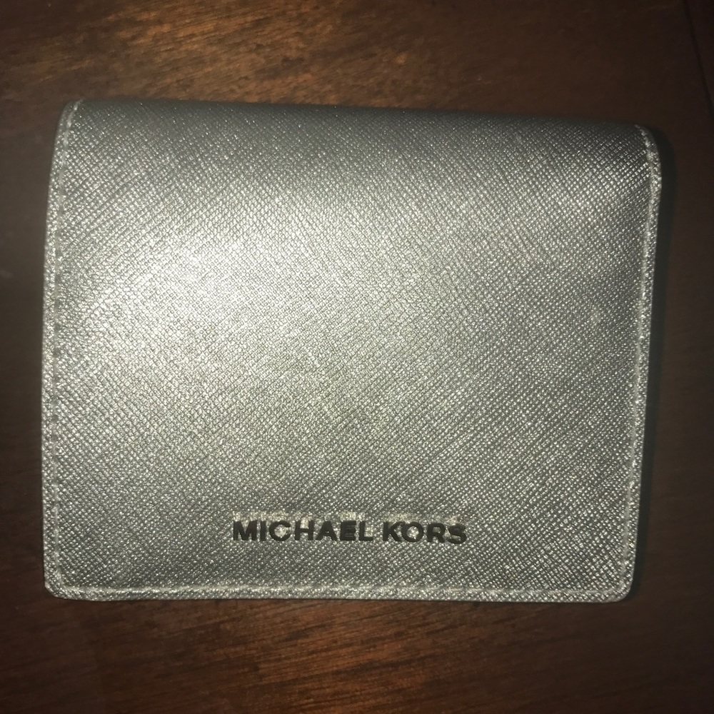 Michael Kors silver wallet