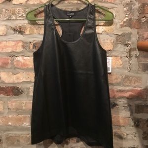 NWT!! | private archives Faux-Leather Tank | M