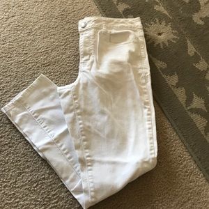 white AE skinny jeans
