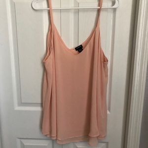 Torrid Peach Double Layered Chiffon Camisole