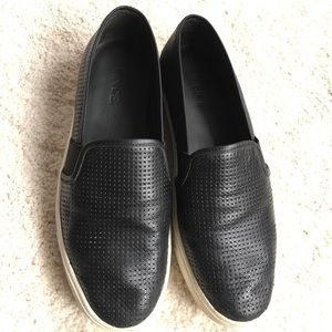 Vince Blair Perforated Leather Sneakers Size 6