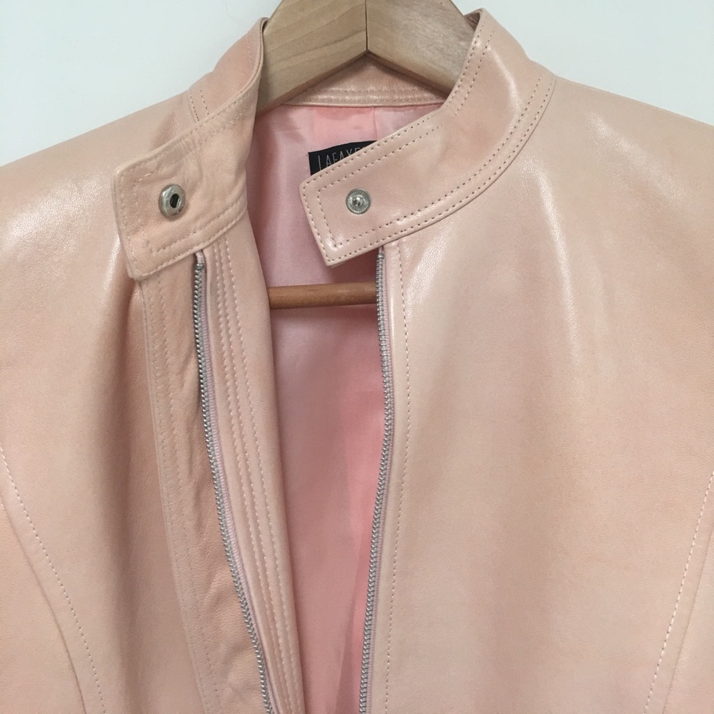 ✨ PRICE DROP ✨ Lafayette 148 Leather Jacket - Picture 2 of 7