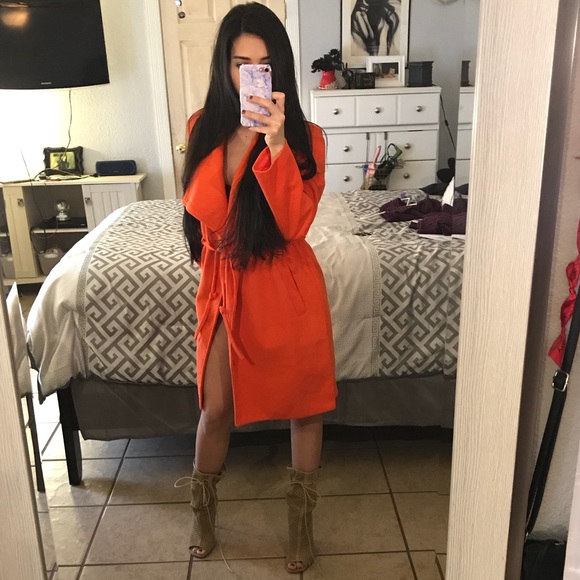 Jackets & Blazers - Beautiful Orange Coat!
