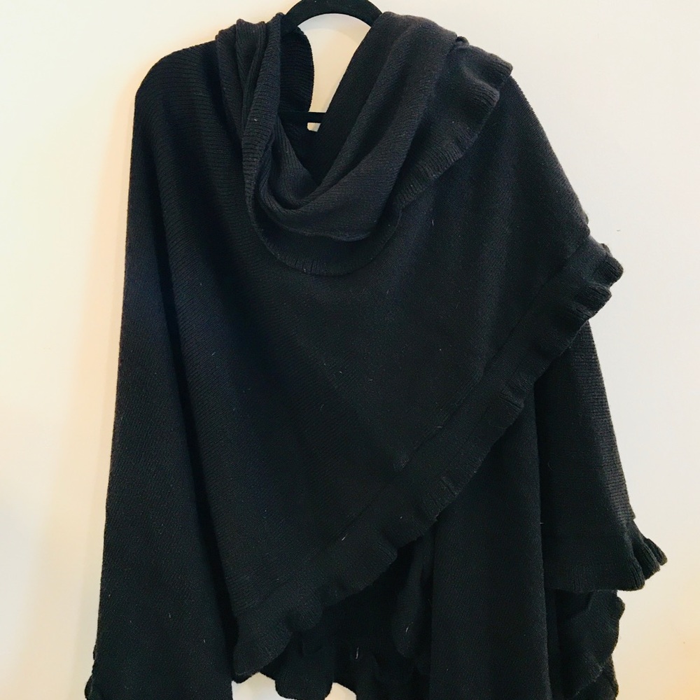 Winter knit shawl/wrap