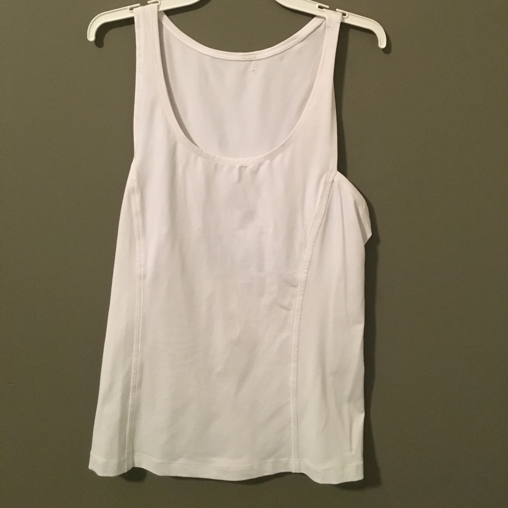 White Lululemon sports tank