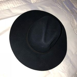 wool wide brim hat
