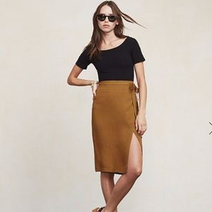 Reformation Alyssa Wrap Skirt