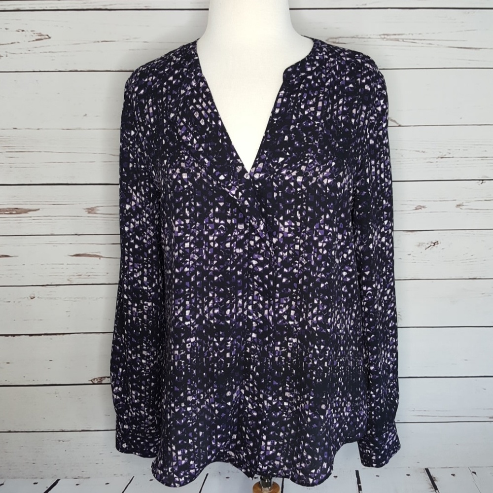 Ivanka Trump Abstract Print Top