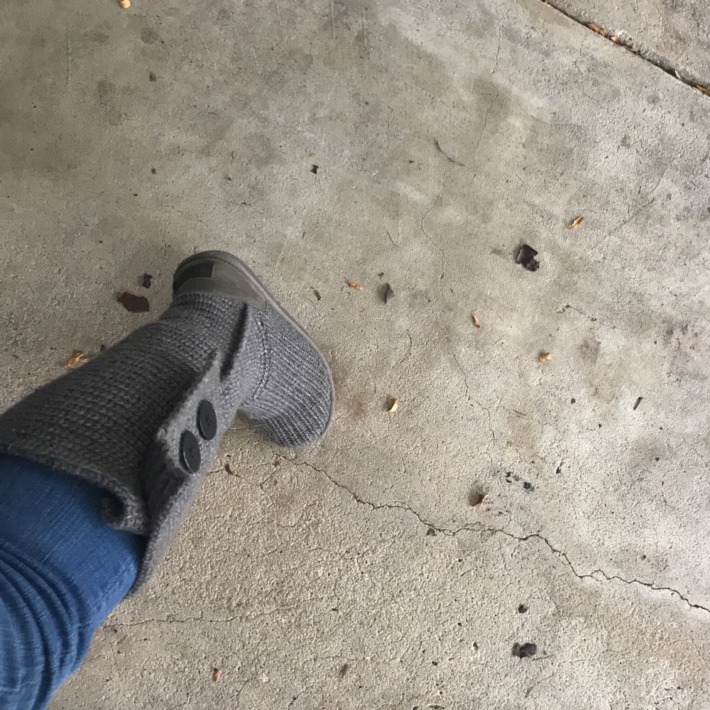 Tall Gray Button Uggs - image 1