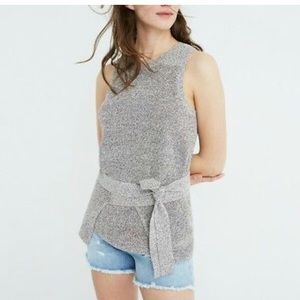 MADEWELL Sleeveless Tie Sweater