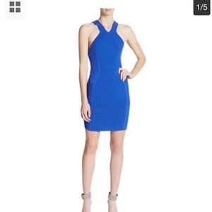Parker Leeds Blue BodyCon Party Dress, Size S