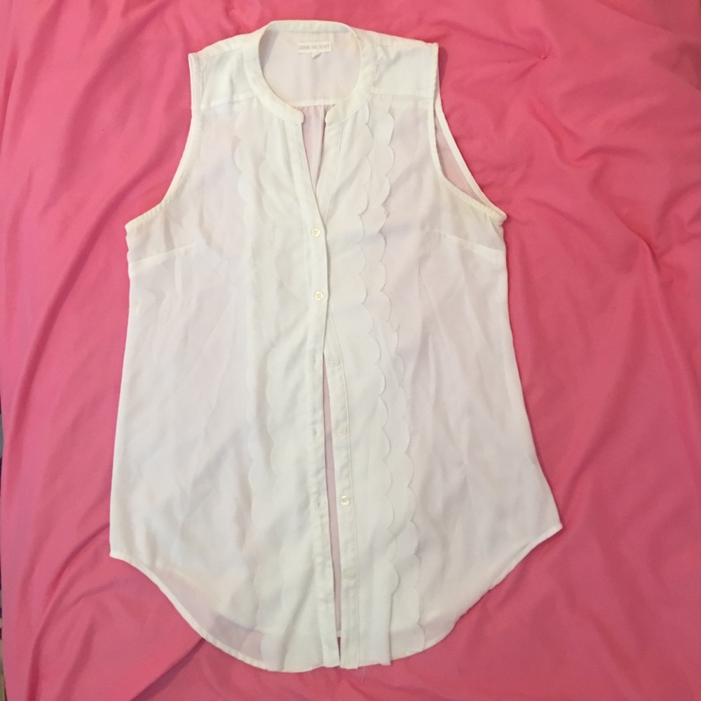 White see through top