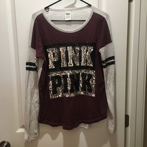 Long sleeve shirt: Pink by Victoria's Secret