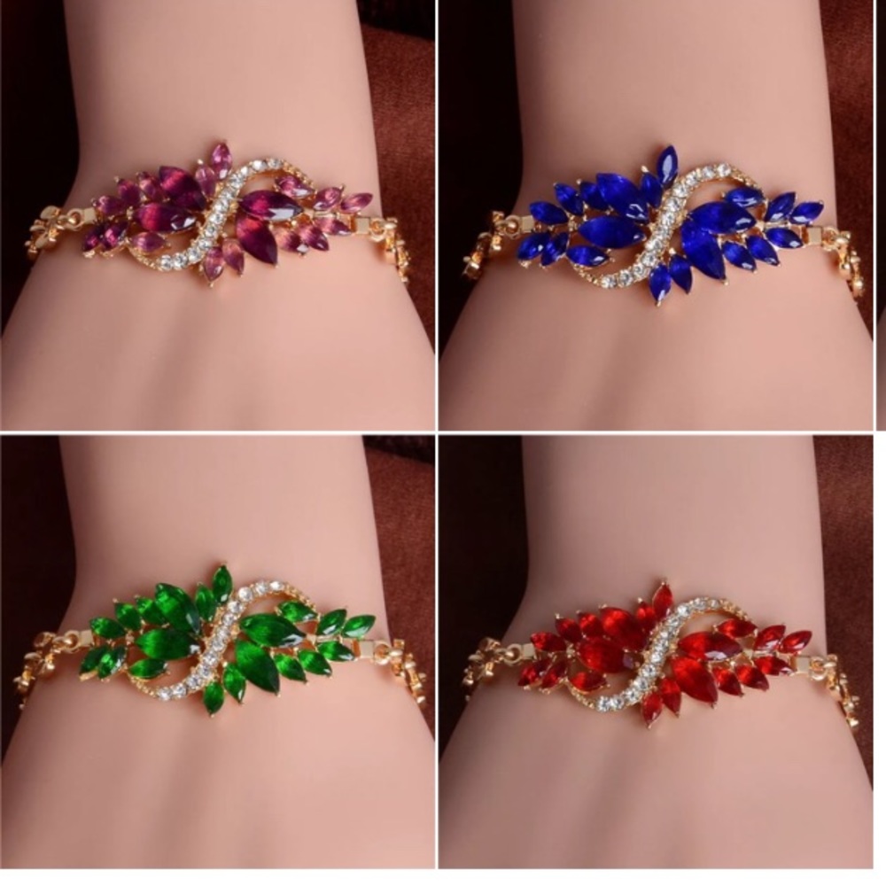 ⬇️$55 new Austrian crystal gemstone bracelet - Picture 2 of 8