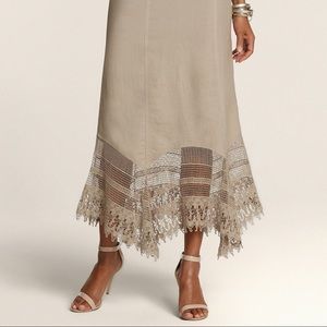 Chico’s CARA CROCHET INSET SKIRT size 2 🌸