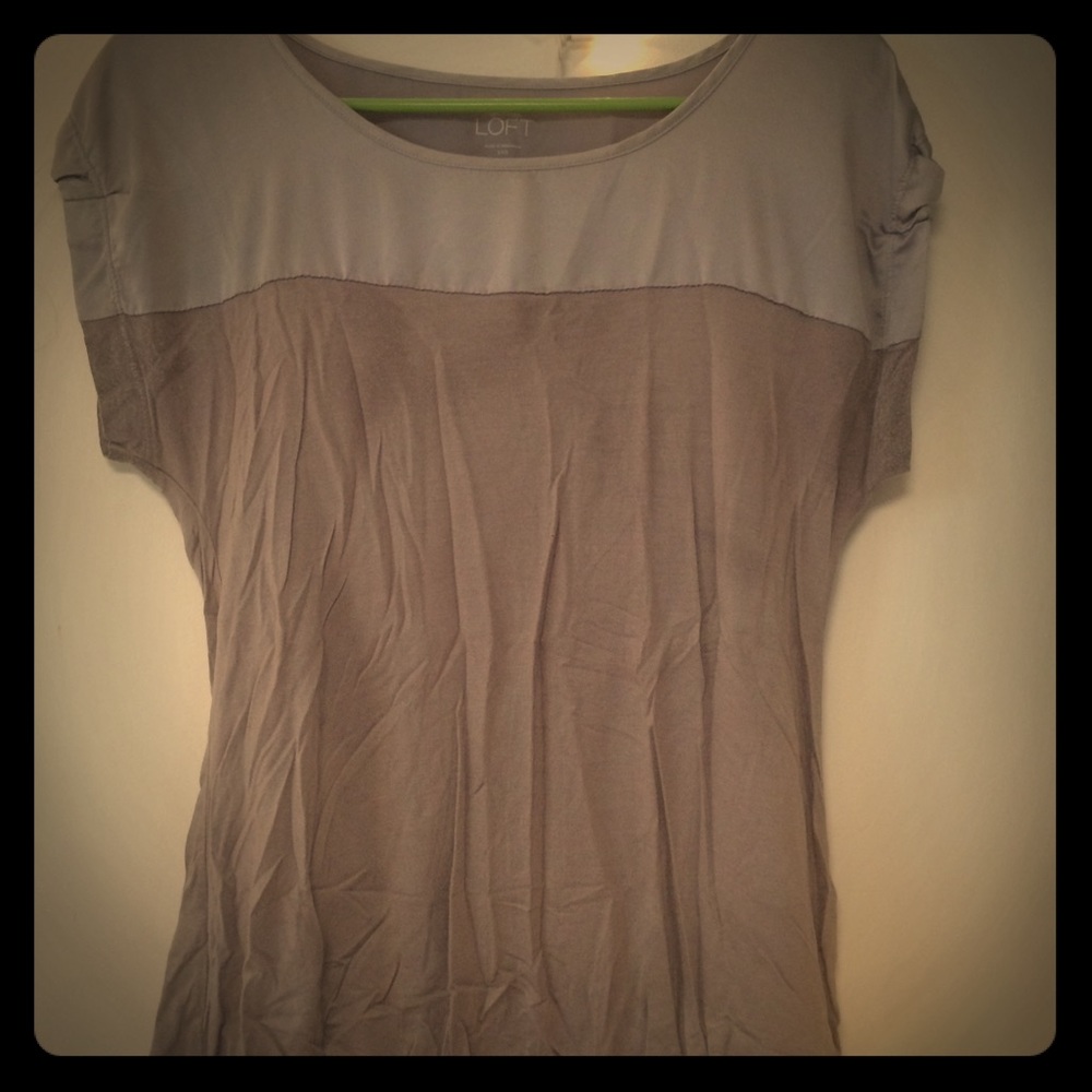 Ann Taylor Loft grey shirt