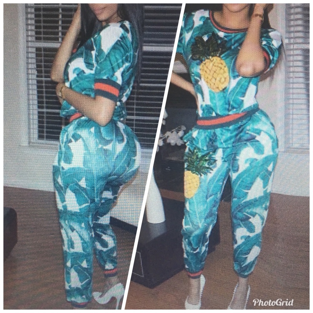 2 Piece Pineapple pants set