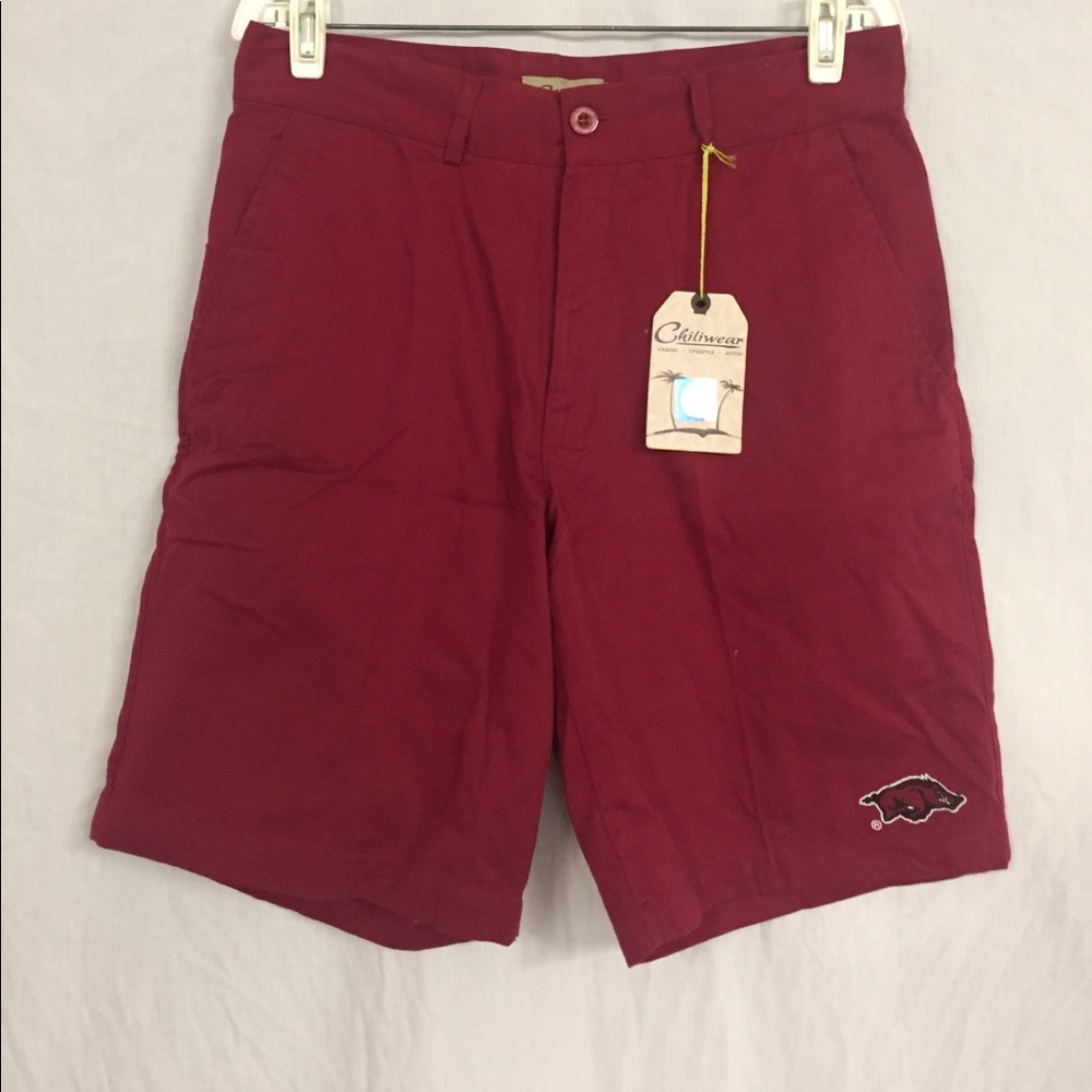 Men’s Arkansas Razorback Shorts, Size 32, NWT