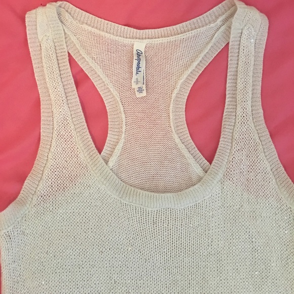 White sweater like top that sparkles! - Picture 3 of 3