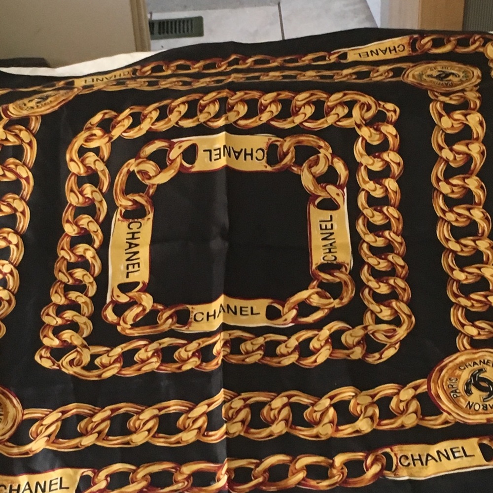 Chanel silk scarf