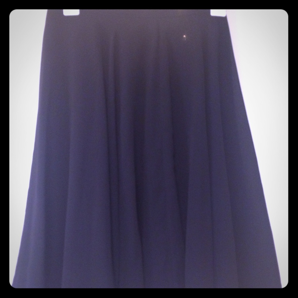 A. J. Bari black chiffon skirt
