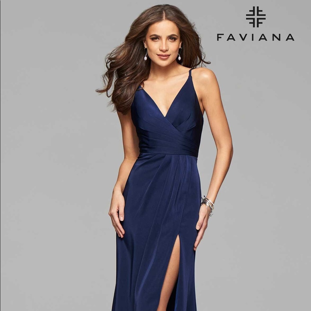 Navy Blue Gown