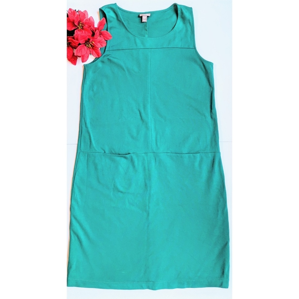 J. Jill Green Jumper Shift Dress