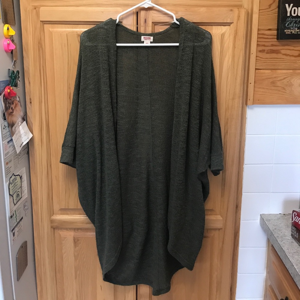 Forest/olive green cardigan