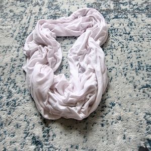 American Apparel White Circle Infinity Scarf