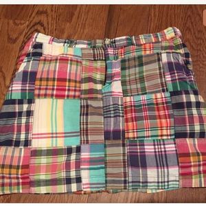 Ralph Lauren Sport madras plaid skirt size 4