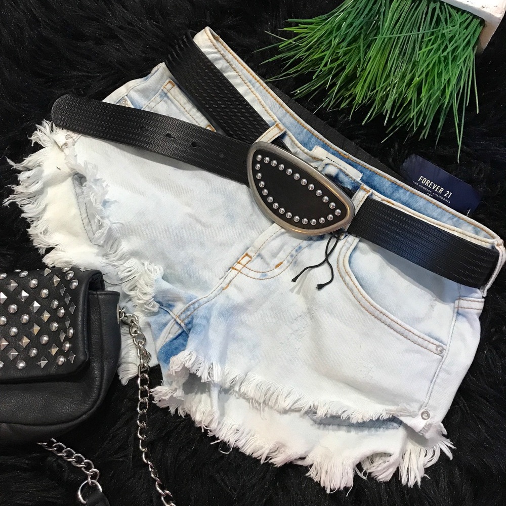 High-Waisted Jean Denim Shorts