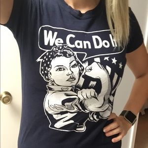 Rosie the riveter graphic tee