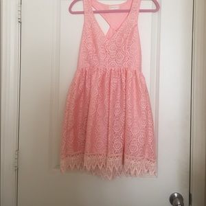 Size small peach lace dress!