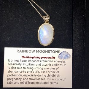 Semi-precious Rainbow Moonstone
