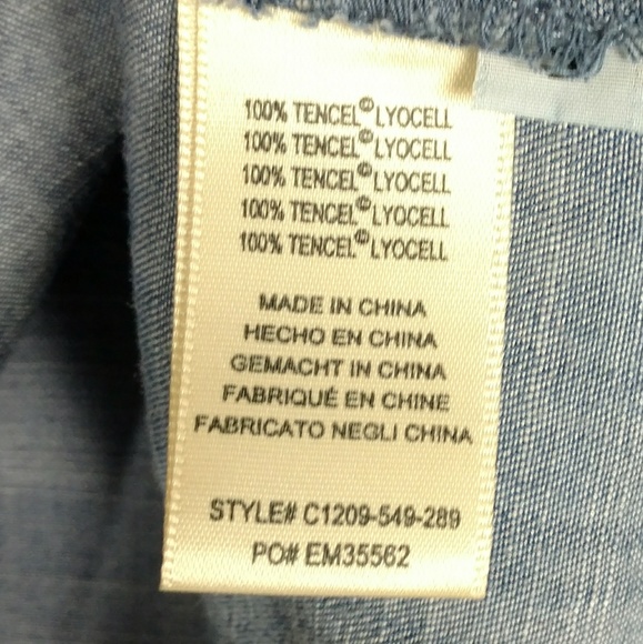 💞 NWT Cloth&Stone chambray shirt - Picture 5 of 6