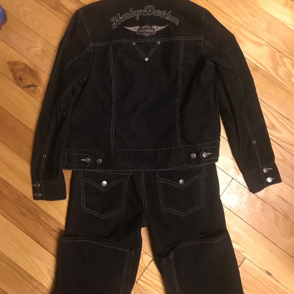 NWOT—H-D 2 PCS BLACK CORD OUTFIT