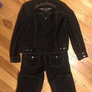 NWOT—H-D 2 PCS BLACK CORD OUTFIT