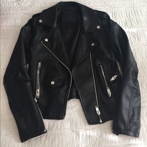 BLANKNYC faux leather moto jacket